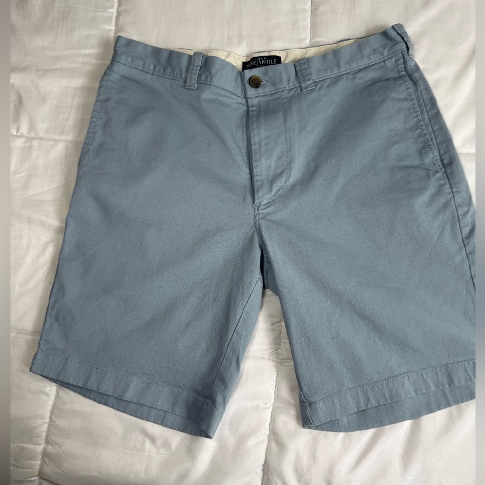 J. Crew Light Blue Flat Front Shorts- Size 32